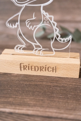 Lampe / Nachtlicht Dino -personalisiert-